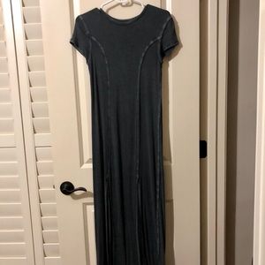 Long Dark Grey Dress